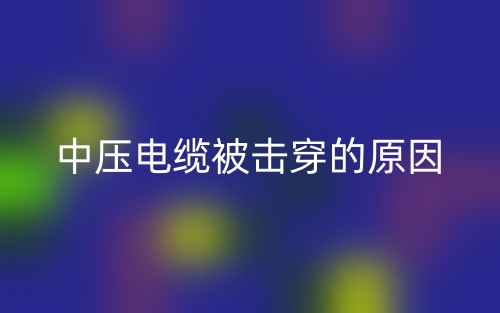 中压电缆被击穿的原因(图1)